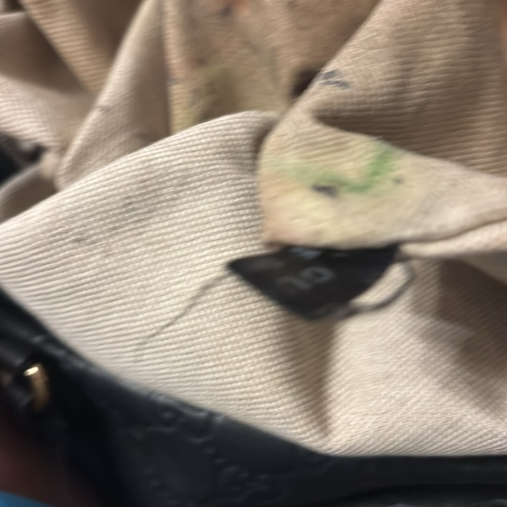 Gucci Embossed Black Leather Tote - Picture 11 of 11